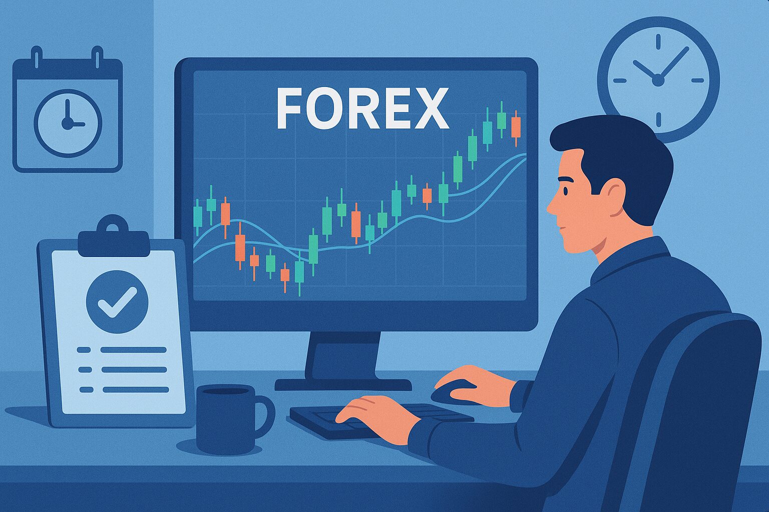 Дейтрейдинг на Forex: таймфреймы, правила входа/выхода и чеклист сделки